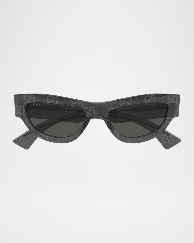 Miami Logo 53mm Acetate Cat-Eye Sunglasses